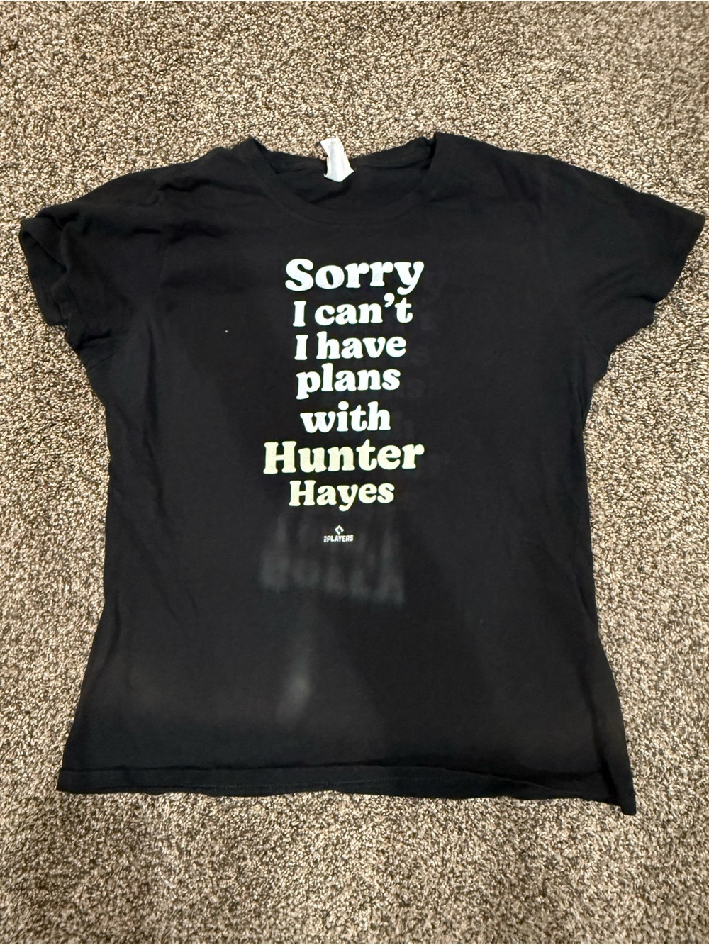Black 'Sorry I can't I have plans with Hunter Hayes' Graphic Tee
